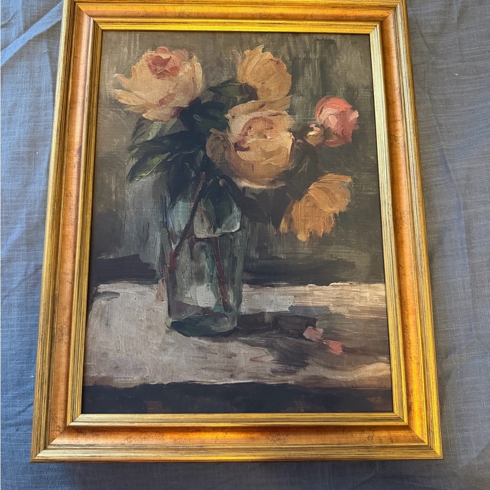 11"x14" Moody Floral Still Life Wall Art Threshold w Studio McGee